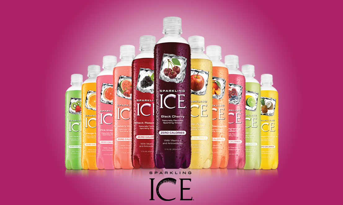 Sparkling Ice flavored zero calorie water